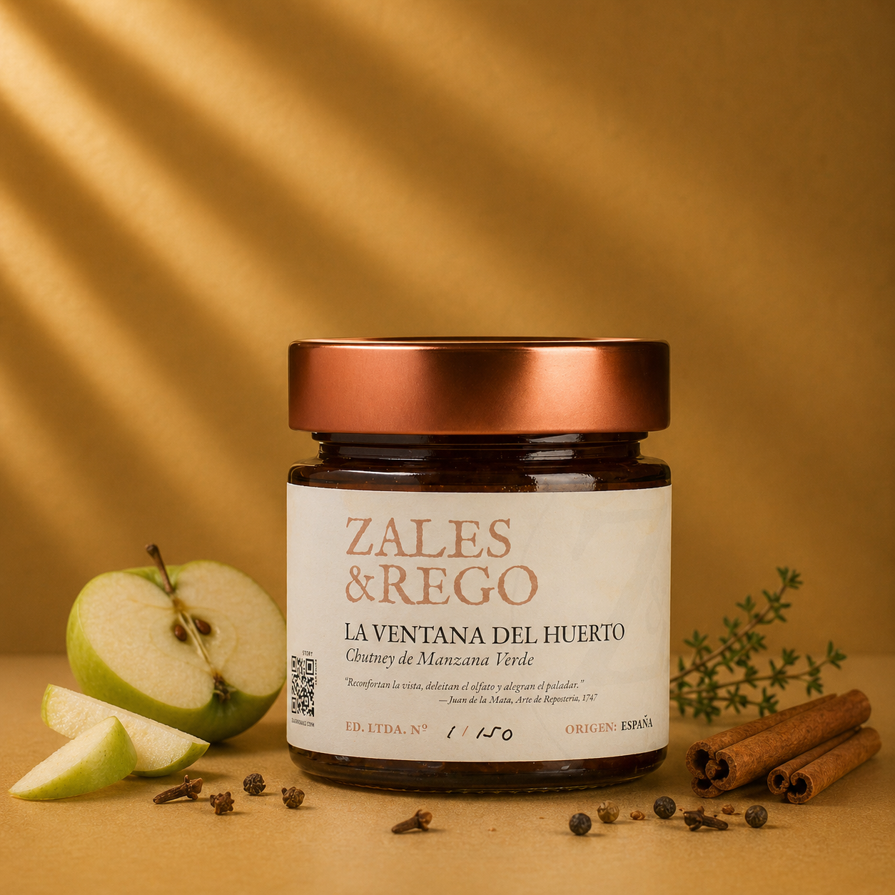 chutney de manzana verde