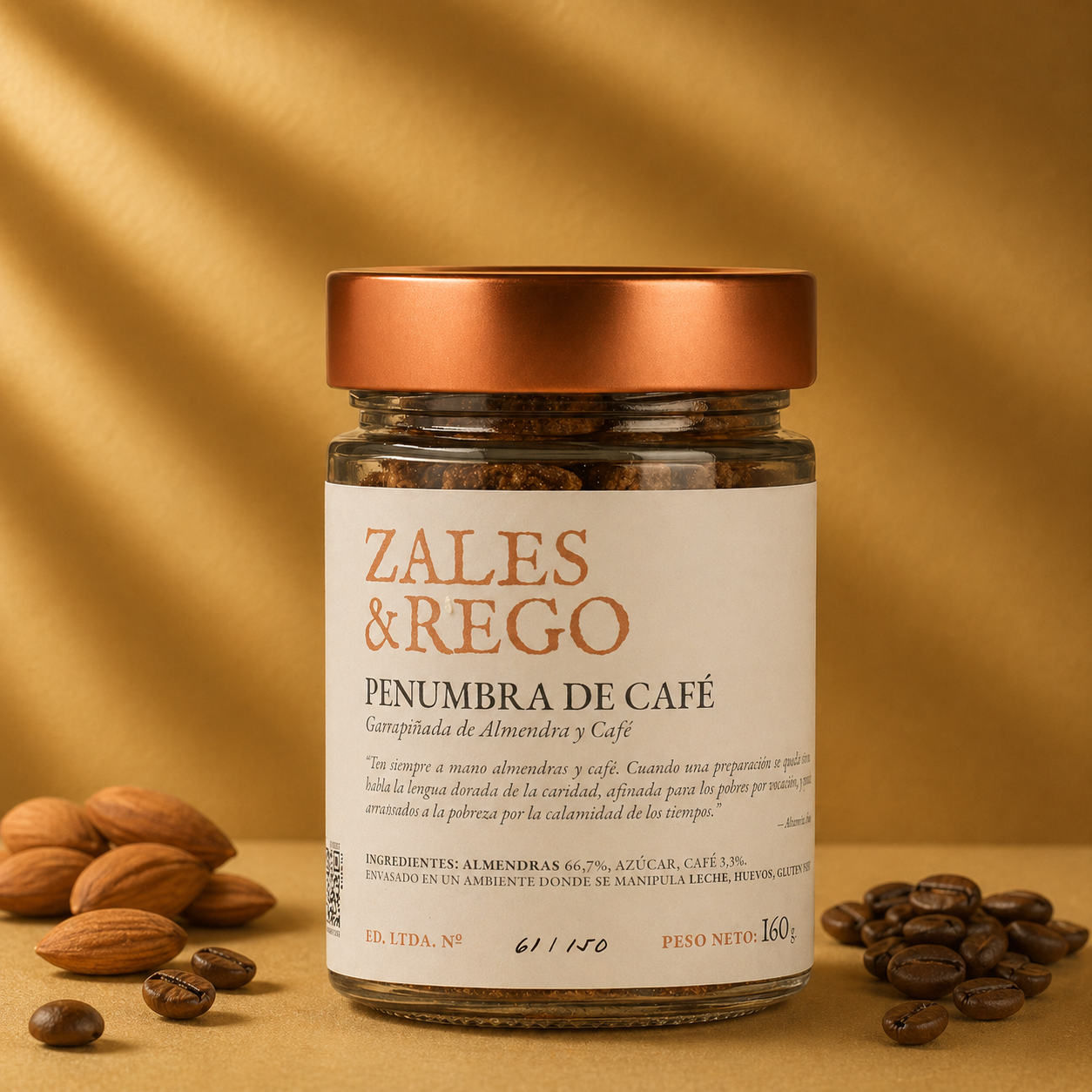 garapiñada de almendra y café