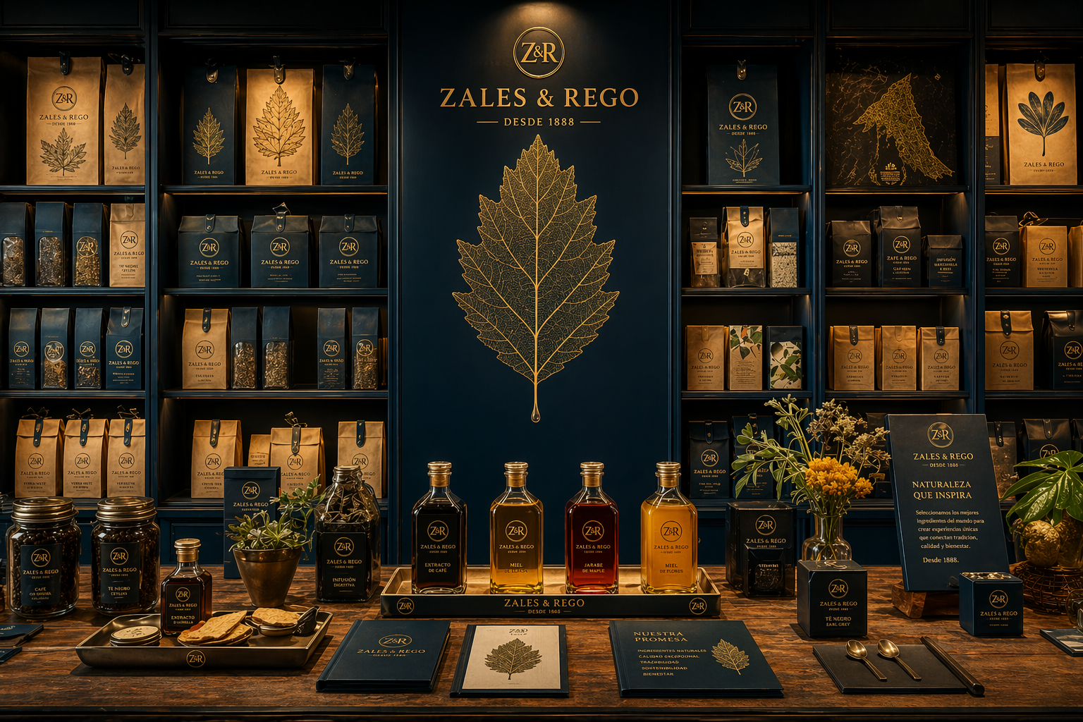 muestra Zales y rego
